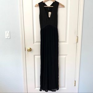 Forever 21 Black Maxi Bandage Chiffon Dress